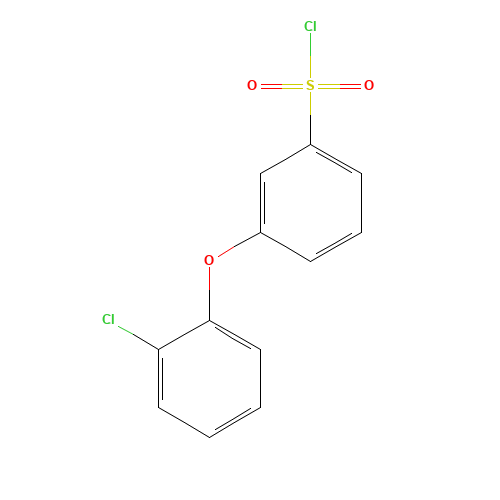 3-(2-chlorophenoxy)benzenesulfonyl chloride (CAS: 474947-79-0) - Chemical Structure and Molecular Formula 