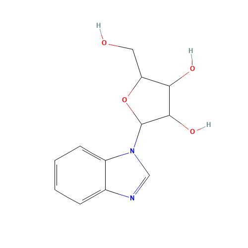 2-(benzimidazol-1-yl)-5-(hydroxymethyl)oxolane-3,4-diol (CAS: 728-01-8) - Related Chemical Product