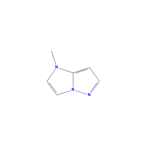 1-methylimidazo[1,2-b]pyrazole (CAS: 56728-16-6) - Chemical Structure and Molecular Formula 
