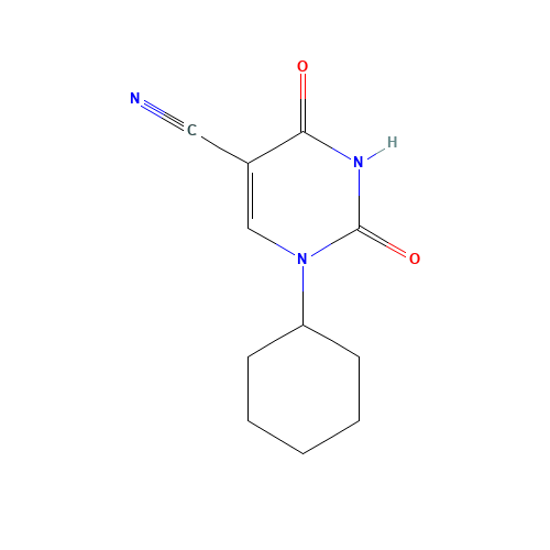 1-cyclohexyl-2,4-dioxopyrimidine-5-carbonitrile (CAS: 6301-31-1) - Related Chemical Product