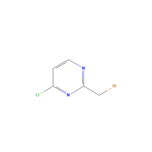 2-(bromomethyl)-4-chloropyrimidine (CAS: 1093880-93-3) - Chemical Structure and Molecular Formula 