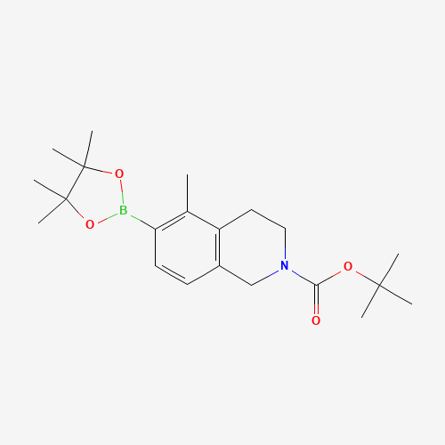 tert-butyl 5-methyl-6-(4,4,5,5-tetramethyl-1,3,2-dioxaborolan-2-yl)-3,4-dihydro-1H-isoquinoline-2-carboxylate (CAS: 1258440-71-9) - Related Chemical Product