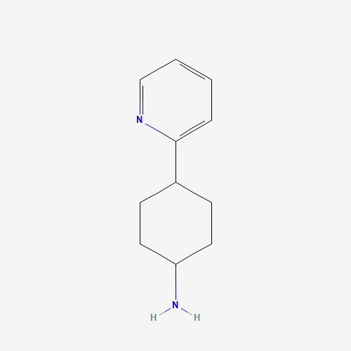 4-pyridin-2-ylcyclohexan-1-amine (CAS: 933758-83-9) - Chemical Structure and Molecular Formula 