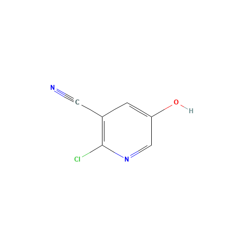 2-chloro-5-hydroxypyridine-3-carbonitrile (CAS: 74650-75-2) - Chemical Structure and Molecular Formula 