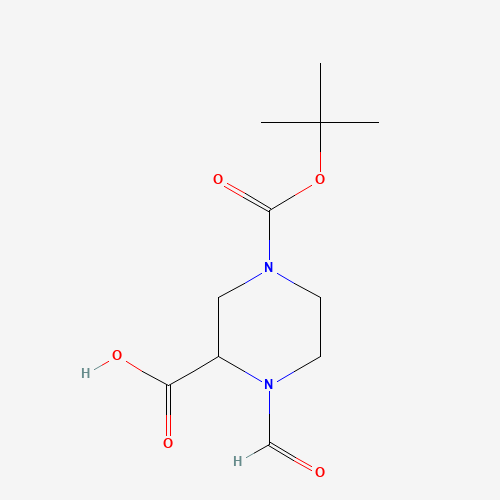 1-formyl-4-[(2-methylpropan-2-yl)oxycarbonyl]piperazine-2-carboxylic acid (CAS: 1108792-12-6) - Related Chemical Product