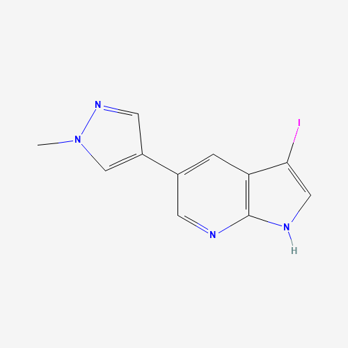 3-iodo-5-(1-methylpyrazol-4-yl)-1H-pyrrolo[2,3-b]pyridine (CAS: 1093676-98-2) - Related Chemical Product