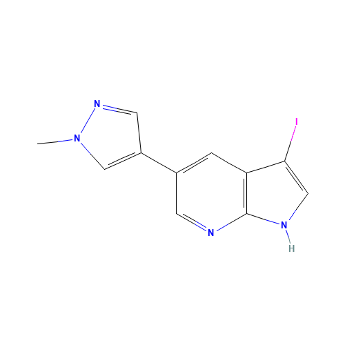 3-iodo-5-(1-methylpyrazol-4-yl)-1H-pyrrolo[2,3-b]pyridine (CAS: 1093676-98-2) - Related Chemical Product