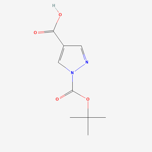 1-[(2-methylpropan-2-yl)oxycarbonyl]pyrazole-4-carboxylic acid (CAS: 288083-62-5) - Related Chemical Product