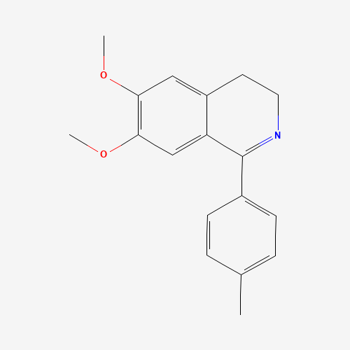 6,7-dimethoxy-1-(4-methylphenyl)-3,4-dihydroisoquinoline (CAS: 583871-31-2) - Chemical Structure and Molecular Formula 