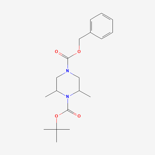 4-O-benzyl 1-O-tert-butyl 2,6-dimethylpiperazine-1,4-dicarboxylate (CAS: 1207455-37-5) - Related Chemical Product