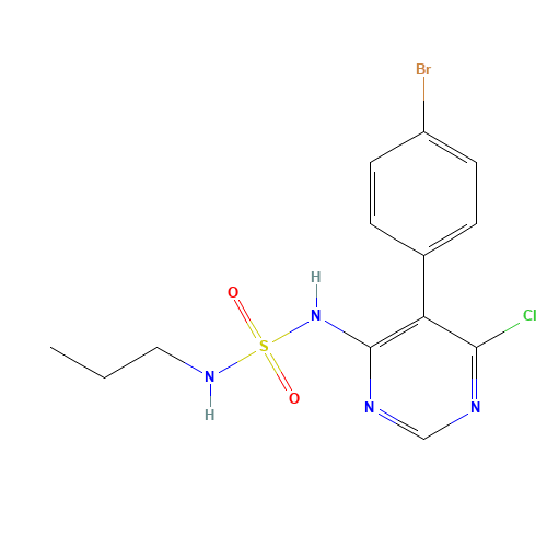 5-(4-bromophenyl)-6-chloro-N-(propylsulfamoyl)pyrimidin-4-amine (CAS: 1393813-42-7) - Related Chemical Product