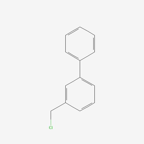 1-(chloromethyl)-3-phenylbenzene (CAS: 38580-82-4) - Chemical Structure and Molecular Formula 