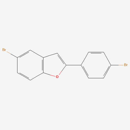 5-bromo-2-(4-bromophenyl)-1-benzofuran (CAS: 28718-78-7) - Chemical Structure and Molecular Formula 