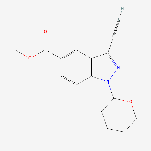 methyl 3-ethynyl-1-(oxan-2-yl)indazole-5-carboxylate (CAS: 1383706-38-4) - Related Chemical Product