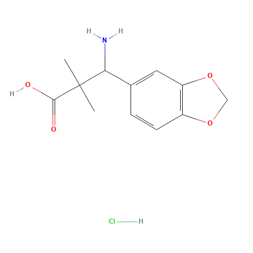 3-amino-3-(1,3-benzodioxol-5-yl)-2,2-dimethylpropanoic acid;hydrochloride (CAS: 944450-98-0) - Related Chemical Product