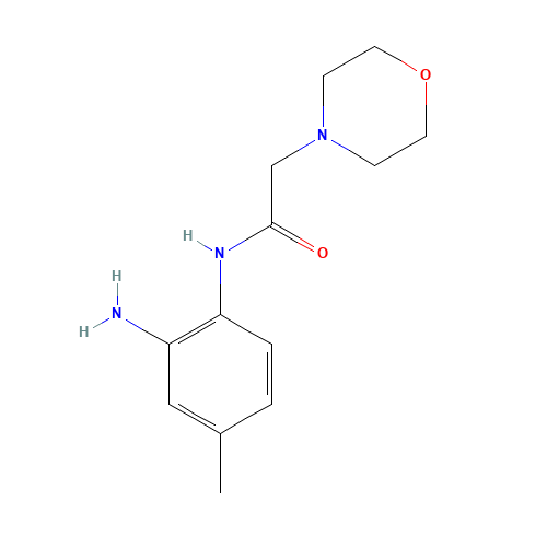 N-(2-amino-4-methylphenyl)-2-morpholin-4-ylacetamide (CAS: 882672-13-1) - Chemical Structure and Molecular Formula 