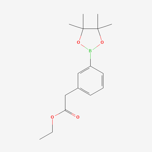 ethyl 2-[3-(4,4,5,5-tetramethyl-1,3,2-dioxaborolan-2-yl)phenyl]acetate (CAS: 1198615-70-1) - Related Chemical Product