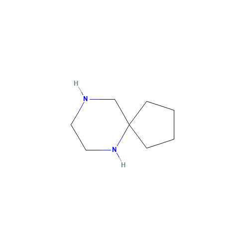 6,9-diazaspiro[4.5]decane (CAS: 177-19-5) - Chemical Structure and Molecular Formula 