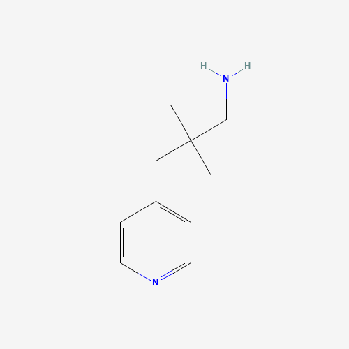 2,2-dimethyl-3-pyridin-4-ylpropan-1-amine (CAS: 379264-89-8) - Chemical Structure and Molecular Formula 