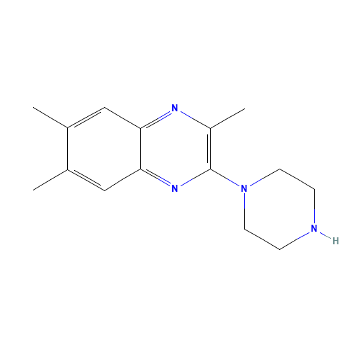 2,6,7-trimethyl-3-piperazin-1-ylquinoxaline (CAS: 55686-42-5) - Related Chemical Product