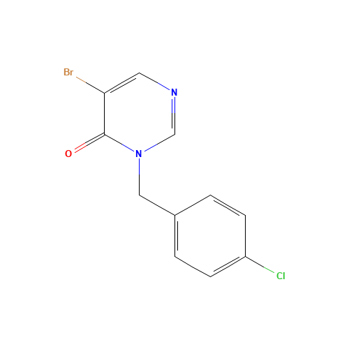 5-bromo-3-[(4-chlorophenyl)methyl]pyrimidin-4-one (CAS: 949557-17-9) - Related Chemical Product