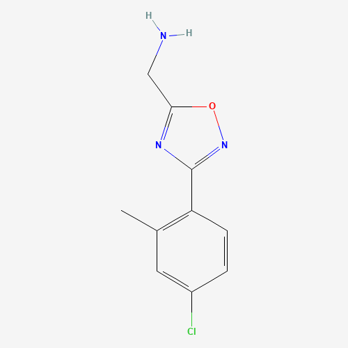 [3-(4-chloro-2-methylphenyl)-1,2,4-oxadiazol-5-yl]methanamine (CAS: 1369017-00-4) - Related Chemical Product