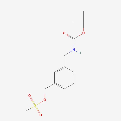 [3-[[(2-methylpropan-2-yl)oxycarbonylamino]methyl]phenyl]methyl methanesulfonate (CAS: 1400760-21-5) - Related Chemical Product