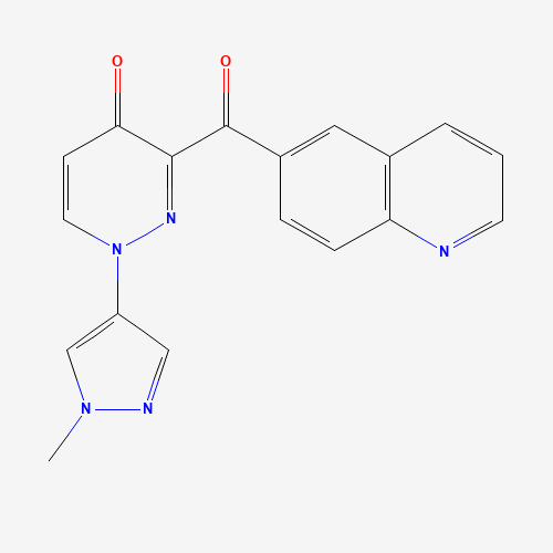 1-(1-methylpyrazol-4-yl)-3-(quinoline-6-carbonyl)pyridazin-4-one (CAS: 1314395-66-8) - Related Chemical Product
