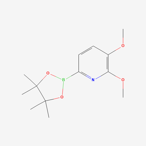 2,3-dimethoxy-6-(4,4,5,5-tetramethyl-1,3,2-dioxaborolan-2-yl)pyridine (CAS: 1131335-62-0) - Chemical Structure and Molecular Formula 