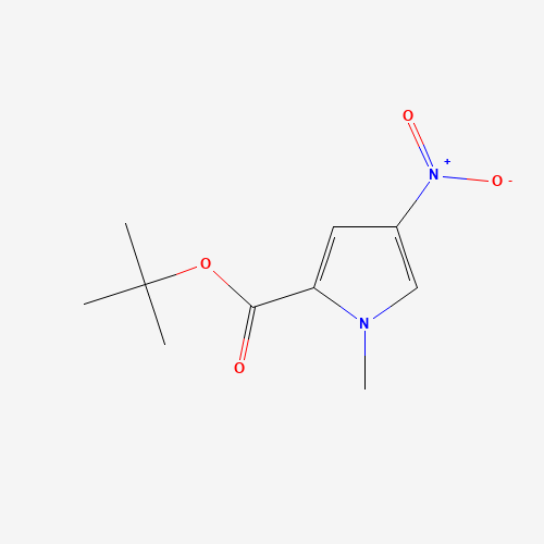 tert-butyl 1-methyl-4-nitropyrrole-2-carboxylate (CAS: 67974-08-7) - Chemical Structure and Molecular Formula 