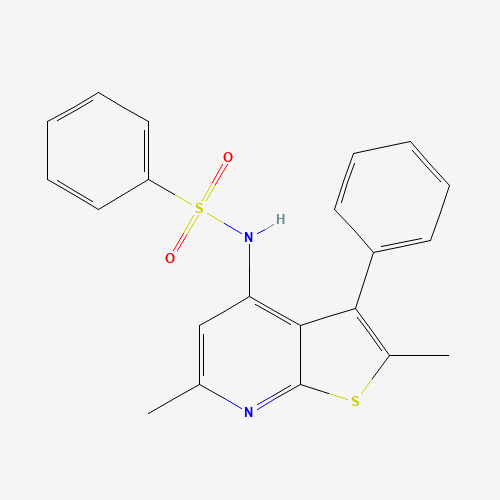 N-(2,6-dimethyl-3-phenylthieno[2,3-b]pyridin-4-yl)benzenesulfonamide (CAS: 1312592-99-6) - Related Chemical Product