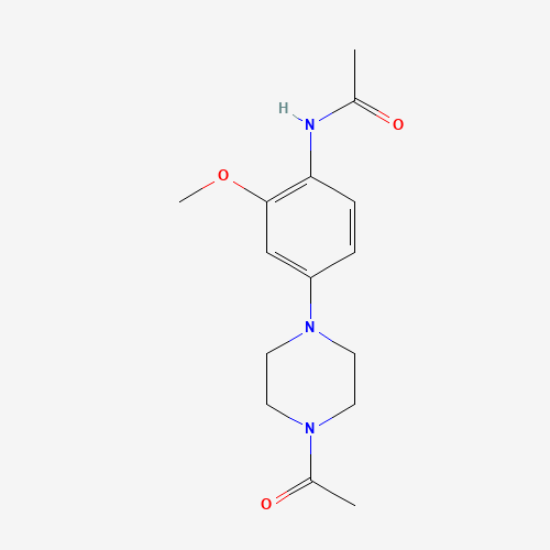 N-[4-(4-acetylpiperazin-1-yl)-2-methoxyphenyl]acetamide (CAS: 1453198-88-3) - Chemical Structure and Molecular Formula 