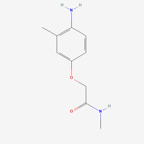2-(4-amino-3-methylphenoxy)-N-methylacetamide (CAS: 201853-11-4) - Chemical Structure and Molecular Formula 