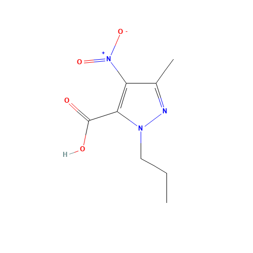 5-methyl-4-nitro-2-propylpyrazole-3-carboxylic acid (CAS: 39658-17-8) - Related Chemical Product