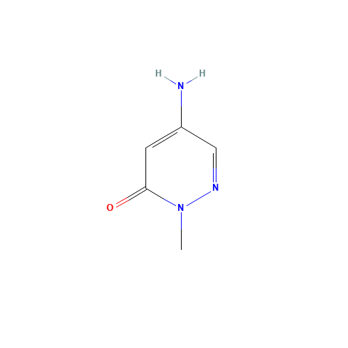 5-amino-2-methylpyridazin-3-one (CAS: 13506-27-9) - Chemical Structure and Molecular Formula 