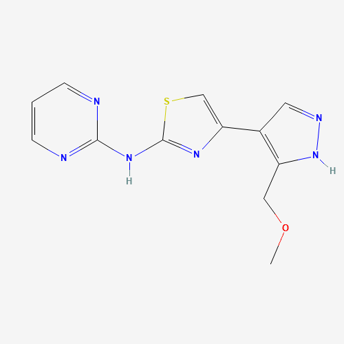4-[5-(methoxymethyl)-1H-pyrazol-4-yl]-N-pyrimidin-2-yl-1,3-thiazol-2-amine (CAS: 1235313-46-8) - Related Chemical Product