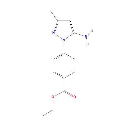 ethyl 4-(5-amino-3-methylpyrazol-1-yl)benzoate (CAS: 866472-30-2) - Related Chemical Product