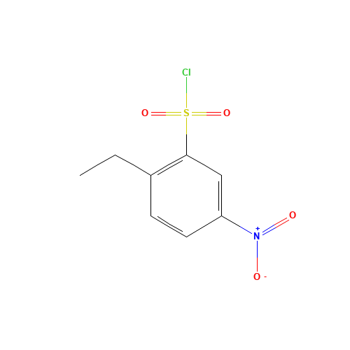 2-ethyl-5-nitrobenzenesulfonyl chloride (CAS: 89189-34-4) - Chemical Structure and Molecular Formula 