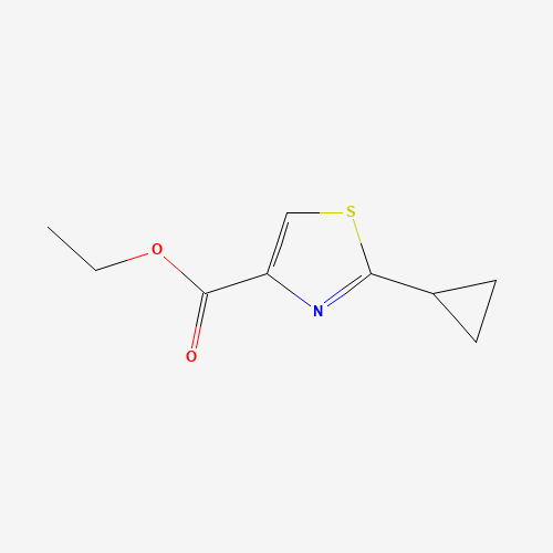 ethyl 2-cyclopropyl-1,3-thiazole-4-carboxylate (CAS: 135207-08-8) - Chemical Structure and Molecular Formula 