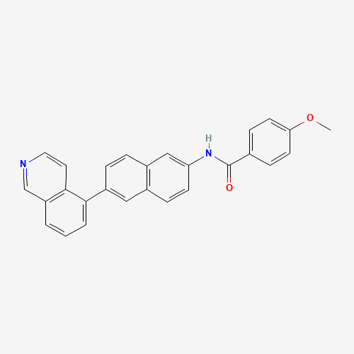 N-(6-isoquinolin-5-ylnaphthalen-2-yl)-4-methoxybenzamide (CAS: 919362-86-0) - Chemical Structure and Molecular Formula 