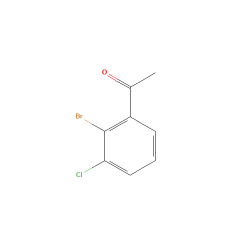 1-(2-bromo-3-chlorophenyl)ethanone (CAS: 161957-60-4) - Chemical Structure and Molecular Formula 