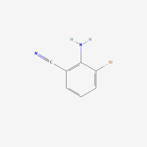 2-amino-3-bromobenzonitrile (CAS: 114344-60-4) - Chemical Structure and Molecular Formula 