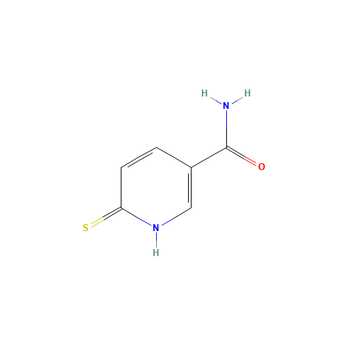 6-sulfanylidene-1H-pyridine-3-carboxamide (CAS: 7151-89-5) - Chemical Structure and Molecular Formula 