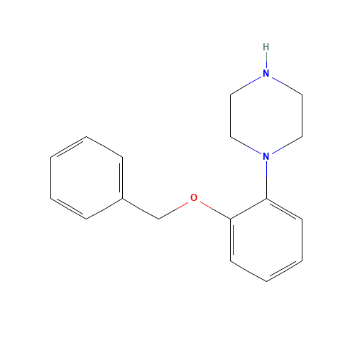 1-(2-phenylmethoxyphenyl)piperazine (CAS: 96221-84-0) - Chemical Structure and Molecular Formula 