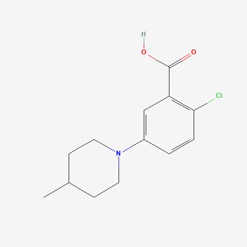 2-chloro-5-(4-methylpiperidin-1-yl)benzoic acid (CAS: 1504866-12-9) - Related Chemical Product