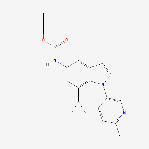 tert-butyl N-[7-cyclopropyl-1-(6-methylpyridin-3-yl)indol-5-yl]carbamate (CAS: 1610801-42-7) - Related Chemical Product