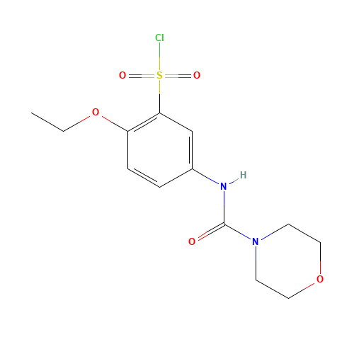 2-ethoxy-5-(morpholine-4-carbonylamino)benzenesulfonyl chloride (CAS: 680618-10-4) - Related Chemical Product