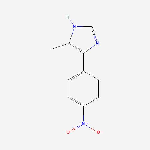 5-methyl-4-(4-nitrophenyl)-1H-imidazole (CAS: 75815-10-0) - Chemical Structure and Molecular Formula 