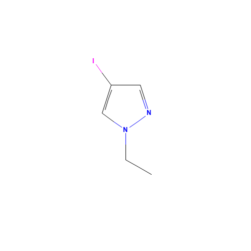 1-ethyl-4-iodopyrazole (CAS: 172282-34-7) - Chemical Structure and Molecular Formula 