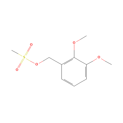 (2,3-dimethoxyphenyl)methyl methanesulfonate (CAS: 1266728-13-5) - Chemical Structure and Molecular Formula 